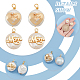 nbeads 4 pcs 2 styles pendentifs en perles d'eau douce de culture naturelle sur le thème de la fête des mères(PEAR-NB0001-82)-4