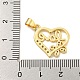 Rack Plating Brass Micro Pave Cubic Zirconia Pendants(KK-B091-50B-G)-3