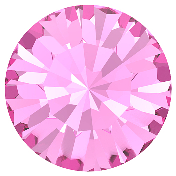 Preciosa&reg MAXIMA Crystal Round Stones, Czech Crystal, Dura Foiling, Round(431 11 615 Chaton), 70010 Rose, SS6/PP13(1.9~2.1mm)