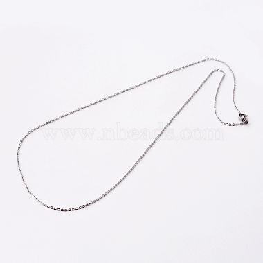 304 Stainless Steel Cable Chain Necklaces(STAS-O056-12)-2