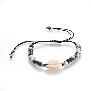 Nylon cordon tressé bracelets de perles(BJEW-JB04100-01)-1