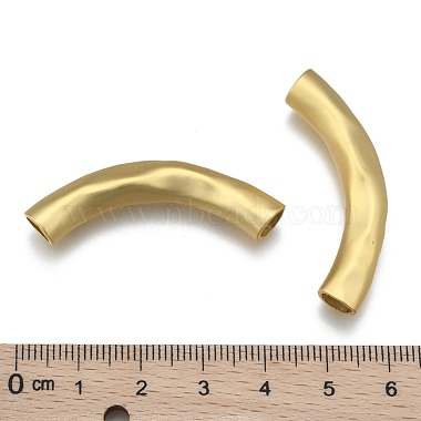 Brass Curved Tube Beads(KK-K238-38MG)-3