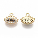 Brass Micro Pave Cubic Zirconia Charms(X-ZIRC-T011-05G-NF)-2