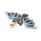 Décoration de pendentifs de perles de rocaille de modèle de métier à tisser fait à la main(HJEW-MZ00014)-3