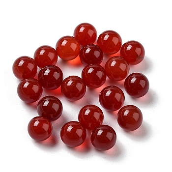 Natural Carnelian Sphere Beads, Round Bead, Dyed, No Hole, 6~6.5mm