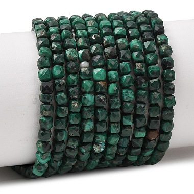 malachite naturelles brins de perles(G-C262-C02-4mm)-2