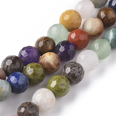 6mm Round Mixed Stone Beads