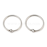 304 Stainless Steel Body Jewelry, Nose Ring, Stainless Steel Color, 11.5~12mm, Pin: 0.8mm(AJEW-F296-01P)