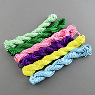 Nylon Thread For Jewelry Making, Mixed Color, 1mm, about 273.4 yards(250m)/bag(NWIR-R009-1mm)