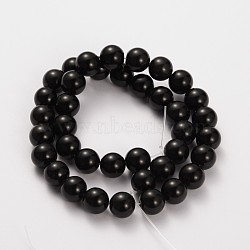 Natural Gemstone Obsidian Round Beads Strands, 8mm, Hole: 1mm, about 48pcs/strand, 15.5 inch(X-G-O030-8mm-08)