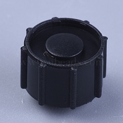 Plastic Stopper, Dispensing Industrial Syringe Barrel Tip Caps, Black, 12.5x10mm(TOOL-WH0103-06B)