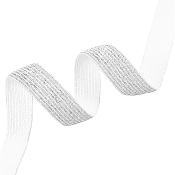 Ultra Wide Thick Flat Elastic Band, Webbing Garment Sewing Accessories, Silver, 15mm