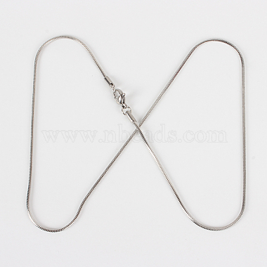 304 Stainless Steel Snake Chain Necklace Making(STAS-P045-18)-3