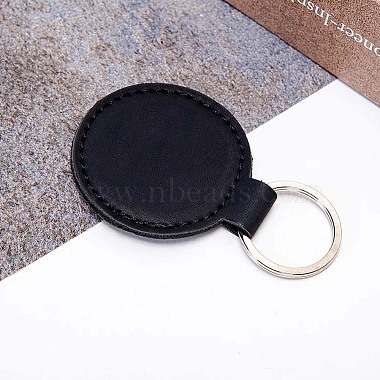 CutHollow 10Pcs PU Leather Keychain(KEYC-CL0001-09C)-3
