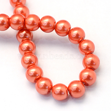 Baking Paint Glass Pearl Bead Strands(X1-HY-Q003-3mm-38)-4