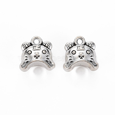 Antique Silver Tiger Alloy Charms