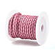 Braided Cowhide Leather Cord(NWIR-N005-01D-4mm)-2