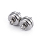 304 Stainless Steel Magnetic Clasps with Loops(X-STAS-P206-03P)-1