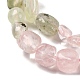 Natural Prehnite & Rose Quartz Beads Strands(G-L610-B09-01)-4