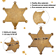 2Pcs Blank Star Iron Brooch Findings(IFIN-BC0001-23)-3