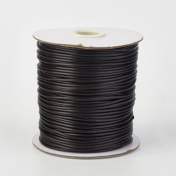 Eco-Friendly Korean Waxed Polyester Cord, Coconut Brown, 1.5mm, about 169.51~174.98 Yards(155~160m)/Roll