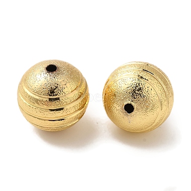 Real 18K Gold Plated Round Brass Beads