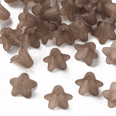 18mm Chocolate Flower Acrylic Beads