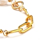 Natural Baroque Pearl Keshi Pearl Beaded Bracelets(BJEW-JB05317)-3