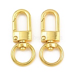 Alloy Swivel Clasps, Golden, 46x19x6mm, Hole: 10x13.5mm(AL-CBAC079-09G)