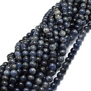 Natural Iolite Beads Strands, Round, 8.5mm, Hole: 1mm, about 48pcs/strand, 15.55''(39.5cm)(G-E576-05B)