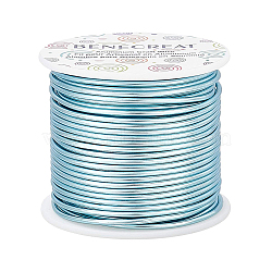 Round Aluminum Wire, Aqua, 12 Gauge, 2mm, about 98.42 Feet(30m)/roll(AW-BC0001-2mm-20)