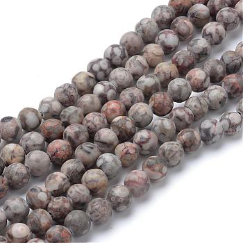 Natural Maifanite/Maifan Stone Beads Strands, Round, 10~10.5mm, Hole: 1.2mm, about 37~40pcs/strand, 14.9~15.1 inch(38~38.5cm)