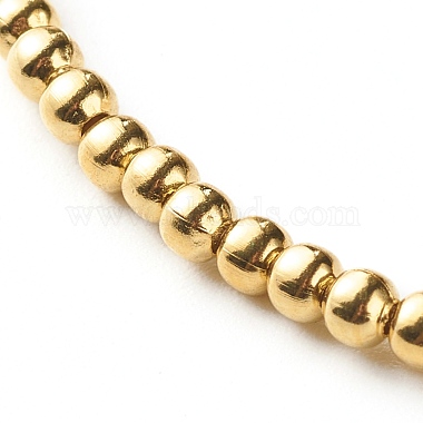 Bracelet extensible en perles synthétiques turquoise (teintes) pour filles et femmes(BJEW-JB06864-02)-5