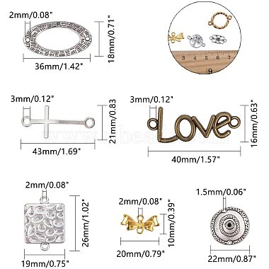 Tibetan Style Alloy Links connectors(TIBE-NB0001-07)-2