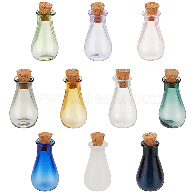 Mixed Color Bottle Glass Beads Containers