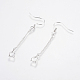 Brass Earring Hooks(KK-I618-26S-RS)-1