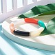 Acrylic Curved Tube Beaded Stretch Bracelet(BJEW-JB07980-03)-2