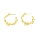 Brass Flower of Life Wrap Stud Earrings(EJEW-G322-23MG)-1