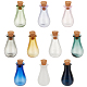 Elite 9pcs 9 colors Glass Cork Bottles Ornament(AJEW-PH0011-07)-1