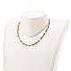 Faceted Natural Agate Beaded Necklaces(NJEW-JN03308)-5