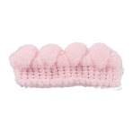 Nylon Pom Pom Ball Lace Ribbon, Misty Rose, 3/8 inch(11mm)(OCOR-WH0097-58G)