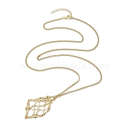 Stainless Steel Macrame Pouch Empty Stone Holder for Necklace Makings, Golden, 28.19 inch(71.6cm)(NJEW-JN04822-02)