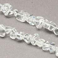 Natural Quartz Crystal Stone Bead Strands, Chip, 8~18x6~12x3~7mm, Hole: 1mm, about 160pcs/strands, 34.6 inch(X-G-R192-B15)