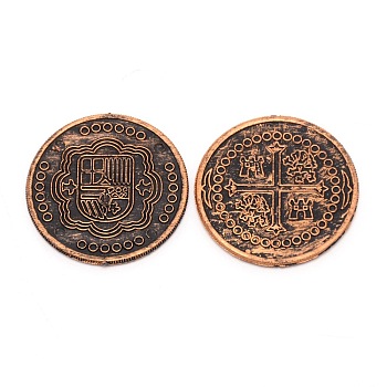 Plastic Game Coins, for Party Children Toys, Flat Round, Coconut Brown, 31x2mm, 100pcs/bag