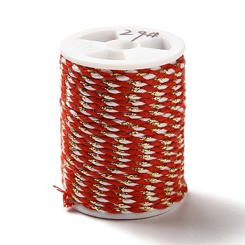 4-Ply Polycotton Cord, Handmade Macrame Cotton Rope, for String Wall Hangings Plant Hanger, DIY Craft String Knitting, Red, 1.5mm, about 4.3 yards(4m)/roll