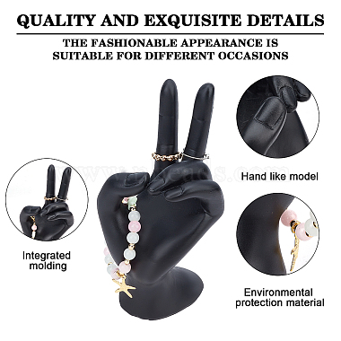 Resin Jewelry Display Hand Model(DJEW-WH0034-06)-5