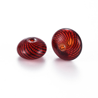 Transparent Handmade Blown Glass Globe Beads(GLAA-T012-19A)-2