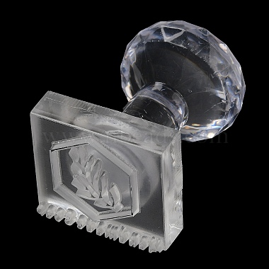 tampons de savon en acrylique transparent avec poignée(DIY-XCP0002-91G)-3
