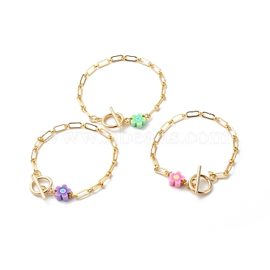 Mixed Color Brass Bracelets