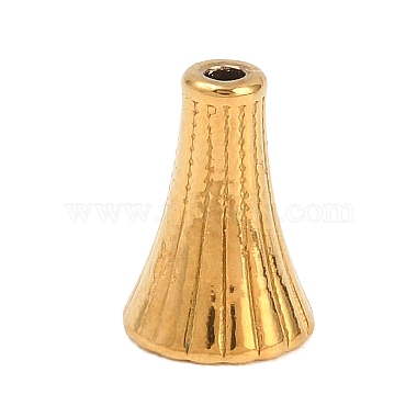 304 Stainless Steel Bead Cap(STAS-D264-03G)-1